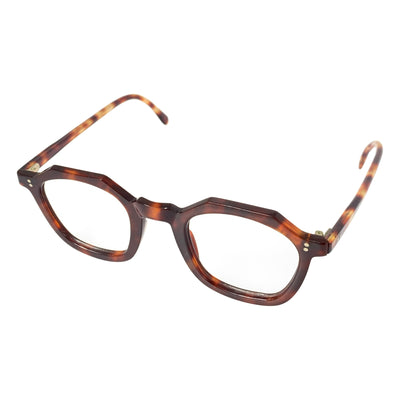 VINTAGE / ヴィンテージ古着 | 1940s - 1950s French Vintage Crown Panto クラウンパント 2ドット べっ甲フレーム メガネ | ブラウン