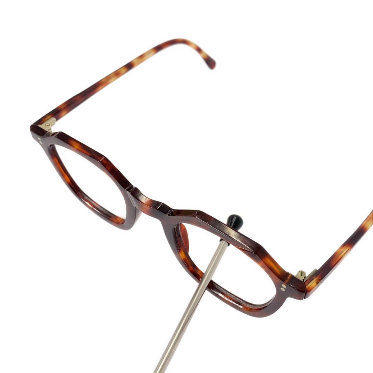 VINTAGE / ヴィンテージ古着 | 1940s - 1950s French Vintage Crown Panto クラウンパント 2ドット べっ甲フレーム メガネ | ブラウン