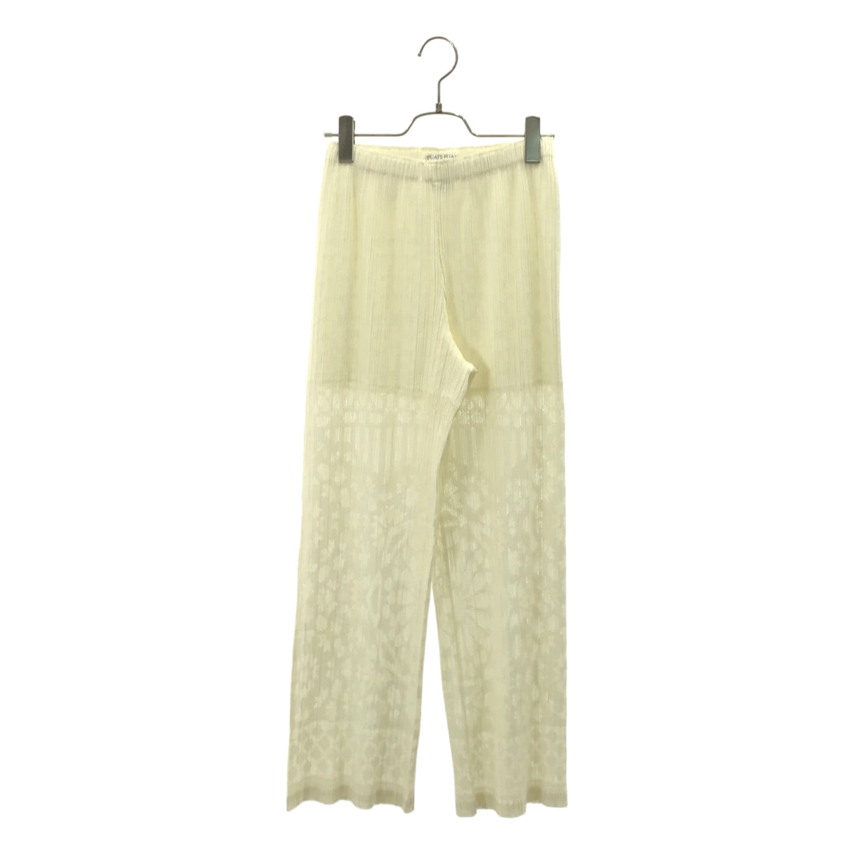 PLEATS PLEASE ISSEY MIYAKE / プリーツプリーズイッセイミヤケ | プリーツ レース イージー パンツ | 1 | アイボリー | レディース