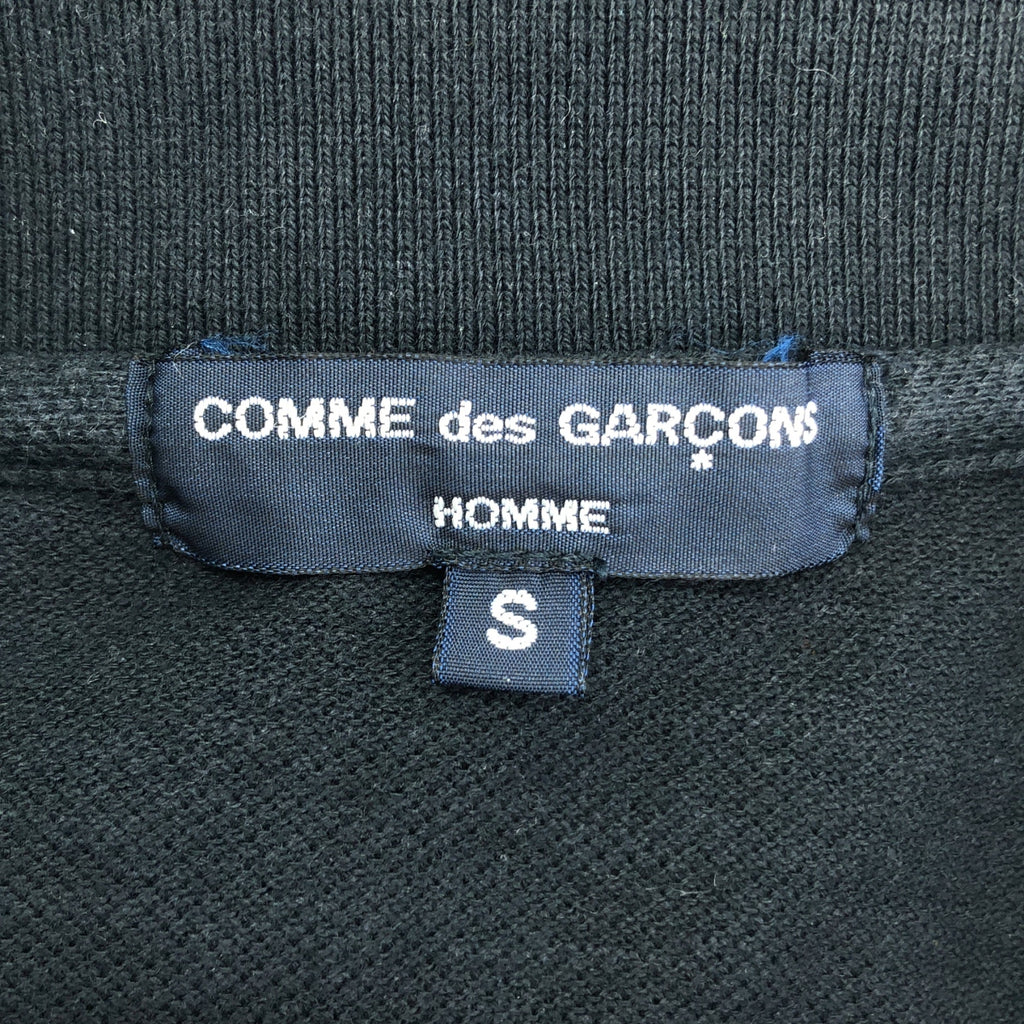 COMME des GARCONS HOMME / コムデギャルソンオム | 2012SS | コットン 製品染め パッチ ポロシャツ | S | ネイビー | メンズ