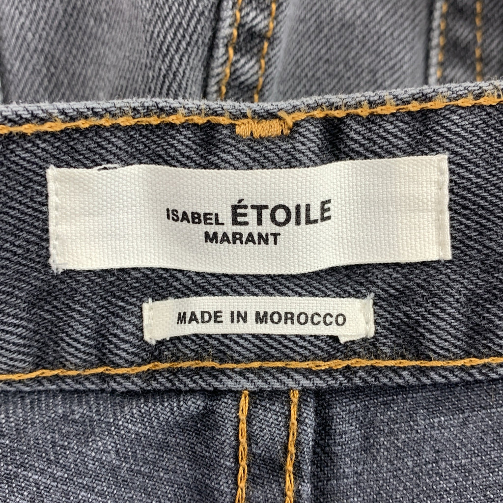 ISABEL MARANT ETOILE / 이사벨 마랑 에투아르 | 엠브로이드 로고 스트레이트 데님 팬츠 | 36 |