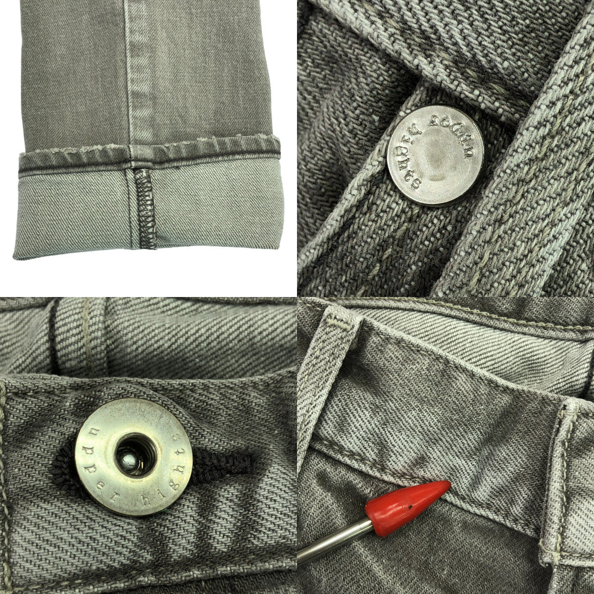 upper hights / アッパーハイツ | THE STELLA / 13G219 ステラ ダメージ加工 デニムパンツ | 27 | グレー系 | レディース