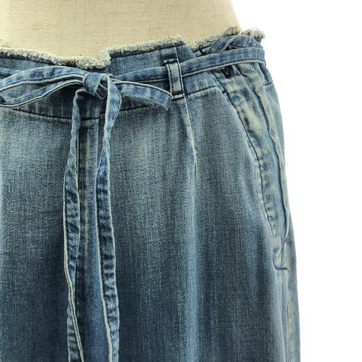 NOWOS / 노워스 | Denim skirt 컷오프 데님 티어드 스커트 | M | 여성