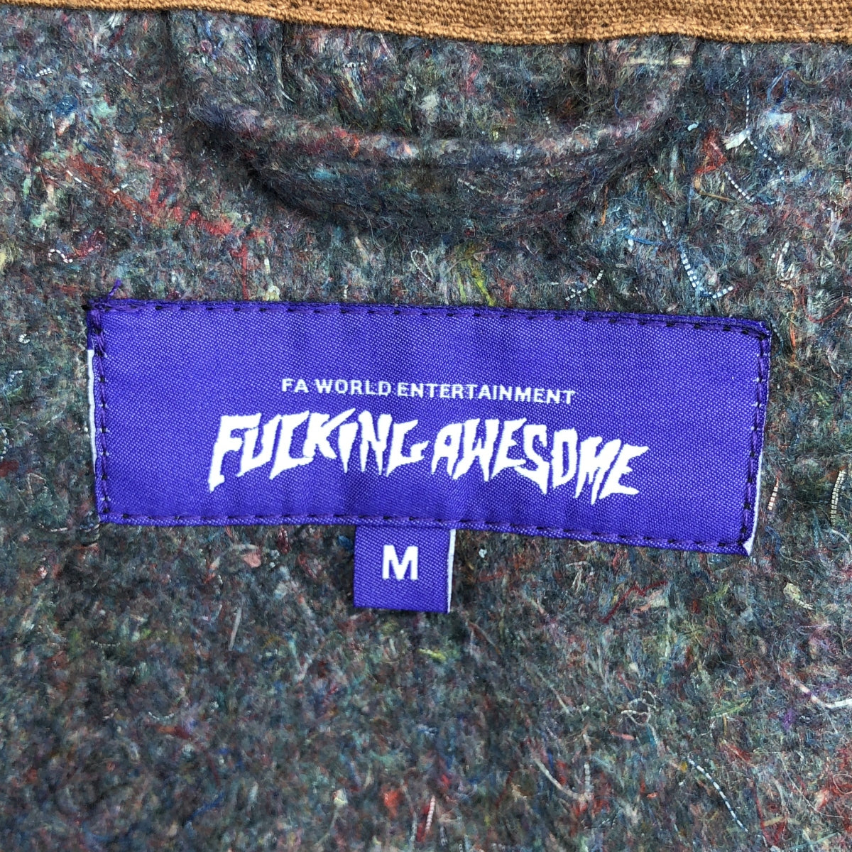 FUCKING AWESOME / ファッキンオーサム | ブランケット ワーク ジャケット | M | グレー / ブラウン | メンズ