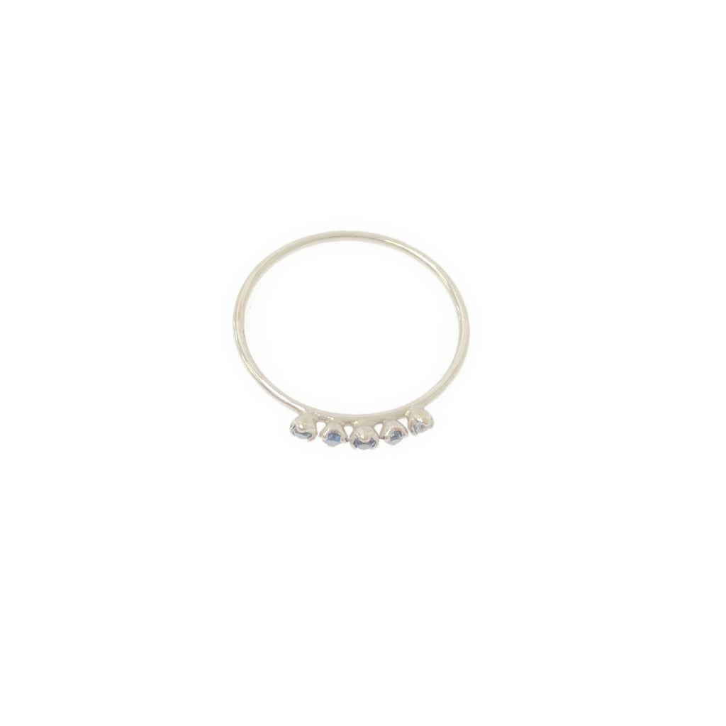 Parcelle Jewelry / 퍼셀 쥬얼리 | K10WG 사파이어 루첼링 | 11호 |