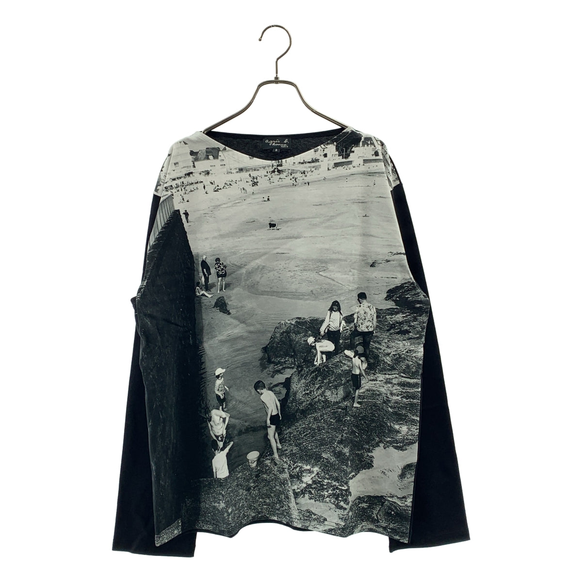 Agnes b. HOMME / 아니에스베옴 | La plage 코튼 전사 포토프린트 롱 슬리브 컷소우 | 3 |