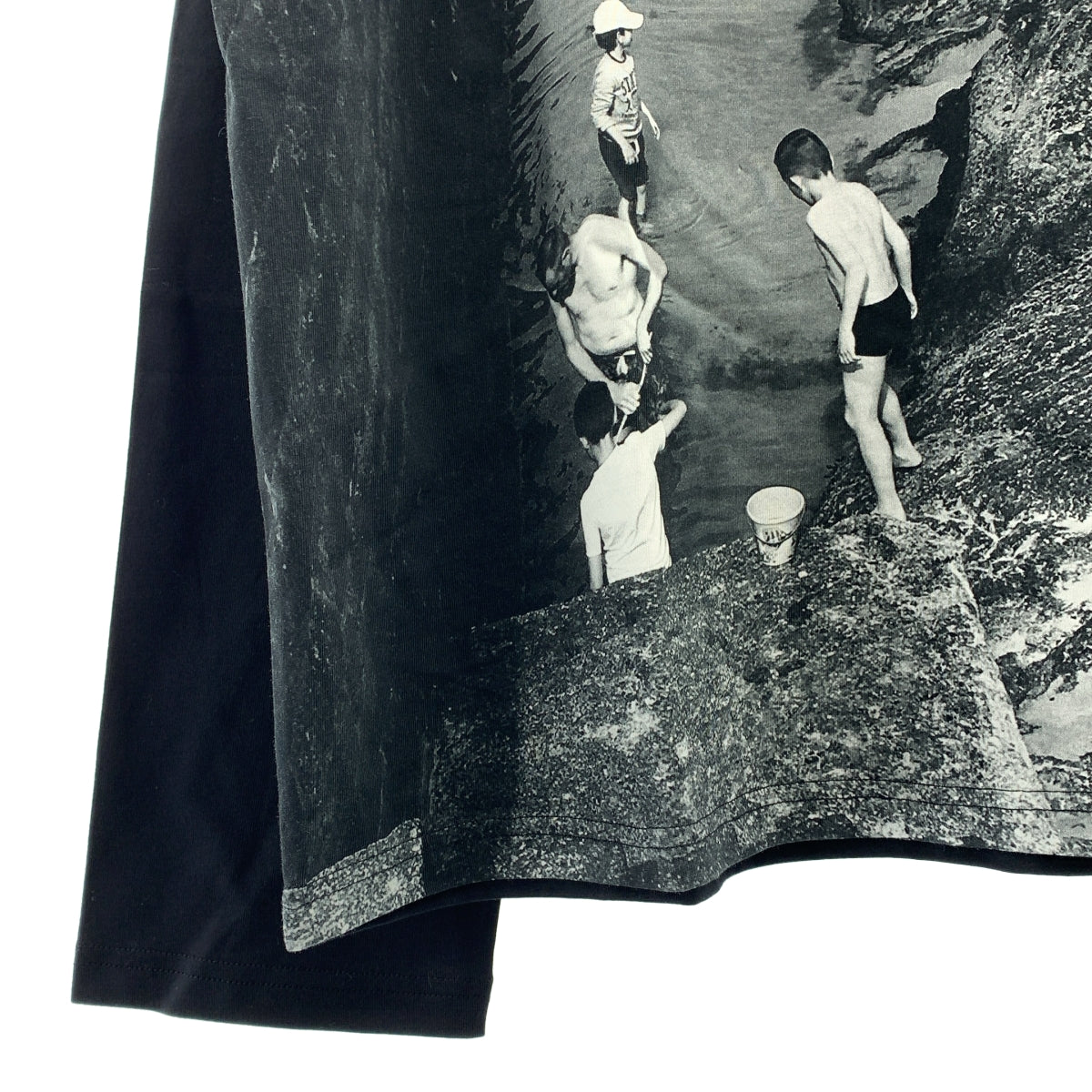 Agnes b. HOMME / 아니에스베옴 | La plage 코튼 전사 포토프린트 롱 슬리브 컷소우 | 3 |