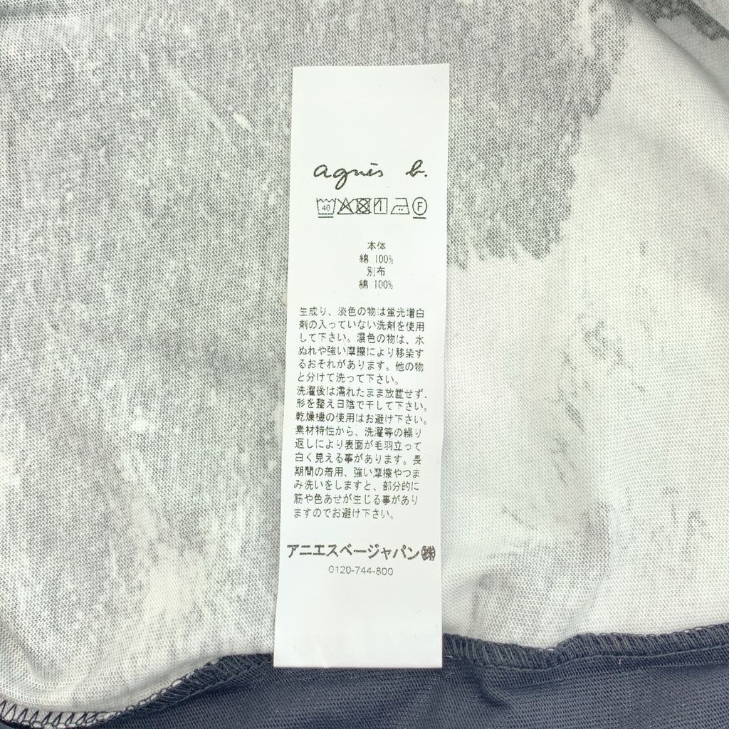 Agnes b. HOMME / 아니에스베옴 | La plage 코튼 전사 포토프린트 롱 슬리브 컷소우 | 3 |