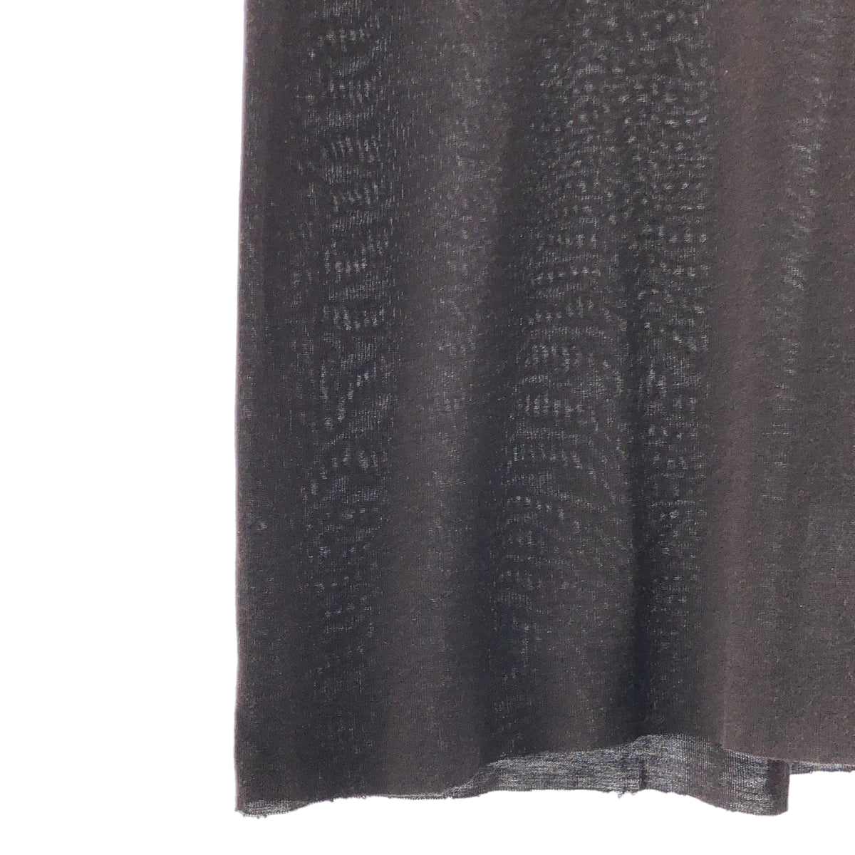 Rick Owens / リックオウエンス | シルク混 Vネック ノースリーブ カットソー | 38 | ブラウン | レディース