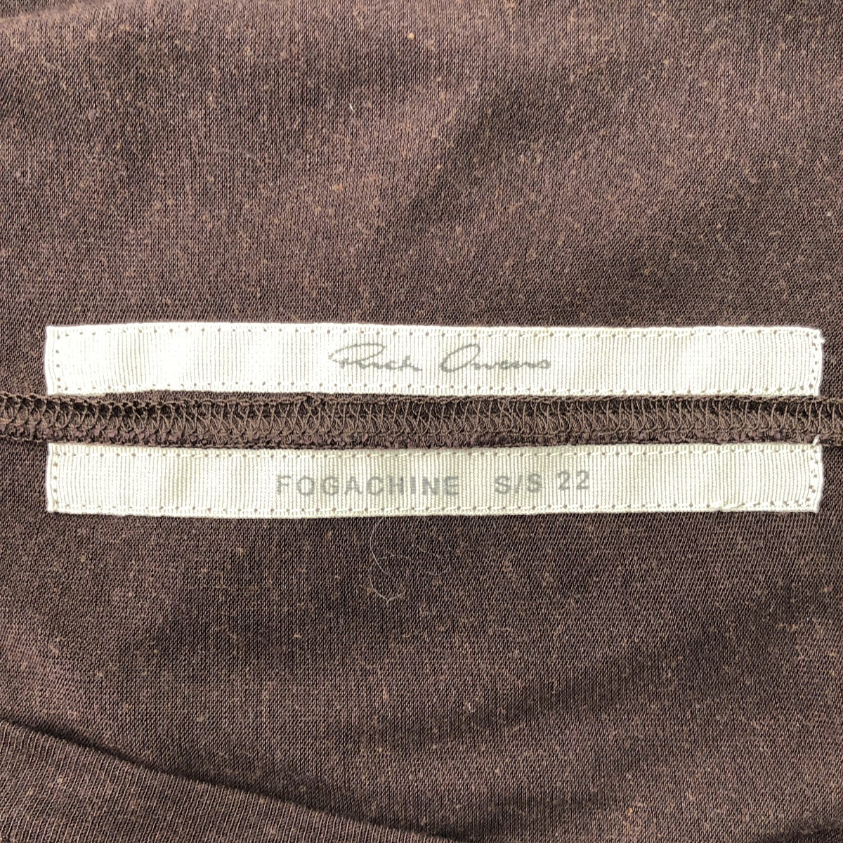 Rick Owens / リックオウエンス | シルク混 Vネック ノースリーブ カットソー | 38 | ブラウン | レディース