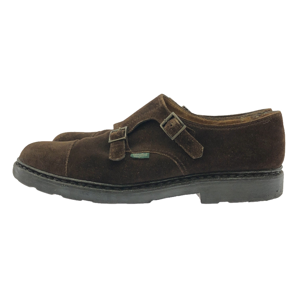 Paraboot / パラブーツ | ウィリアム スエード ダブルモンク シューズ | 9.5 | ダークブラウン | メンズ