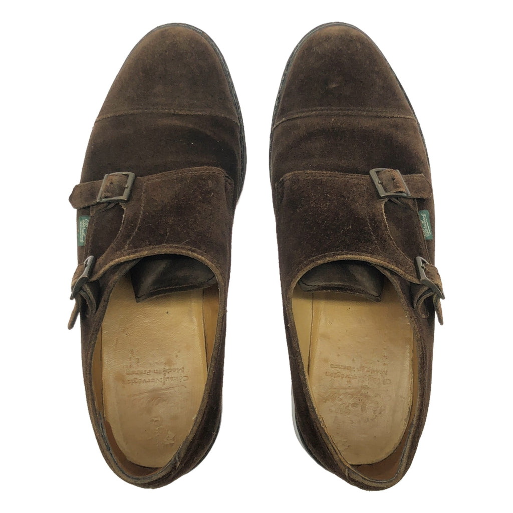 Paraboot | William 絨面革雙僧侶鞋 | 9.5 |深棕色 |男士