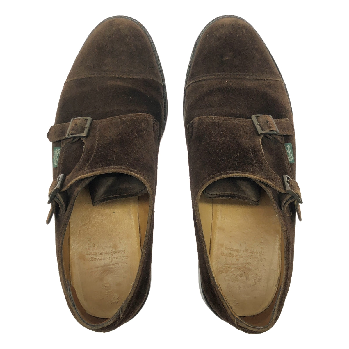 Paraboot | William Suede Double Monk Shoes | 9.5 | Men's