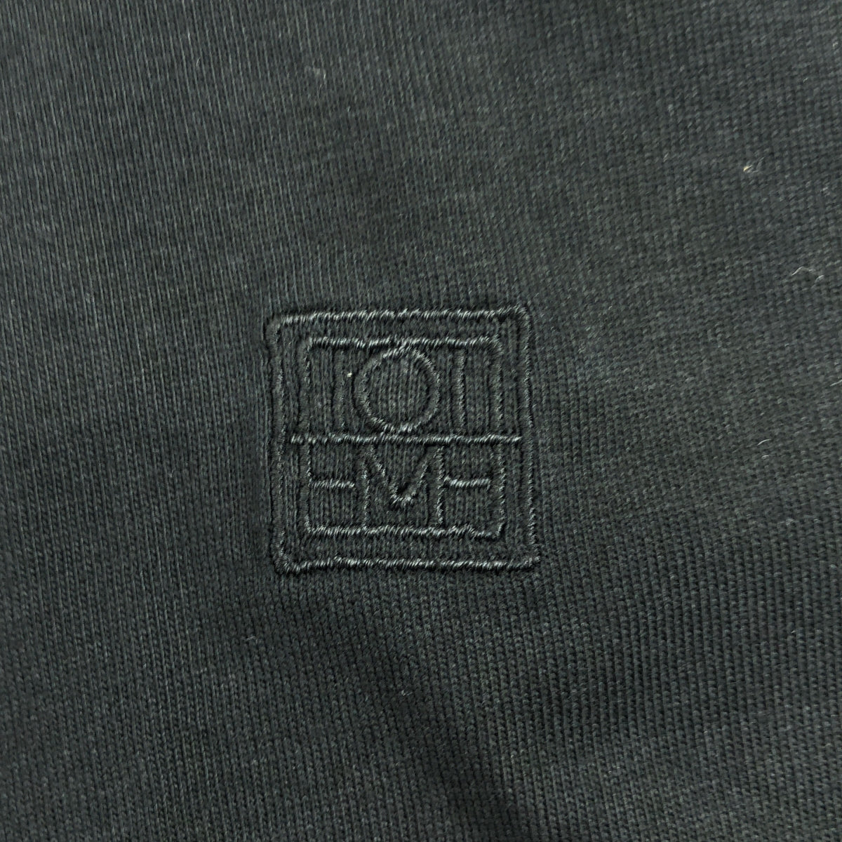 TOTEME / トーテム | コットン ロゴ刺しゅう Tシャツ | XS | ブラック | レディース