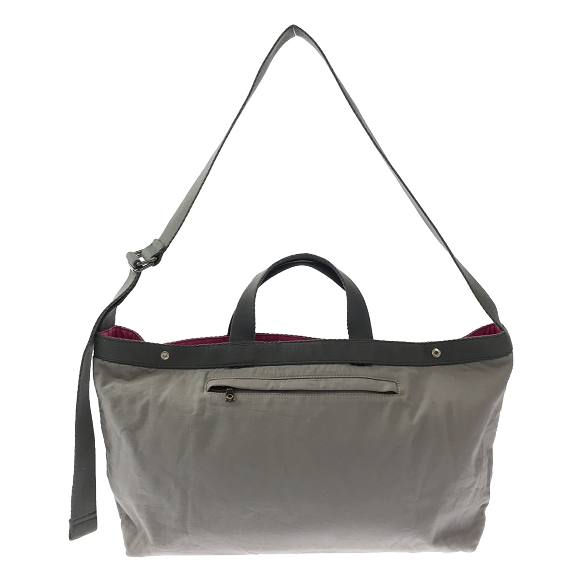 HUNTING WORLD | Reversible 2-way shoulder bag, hand bag, tote bag | Gray/pink | Women's