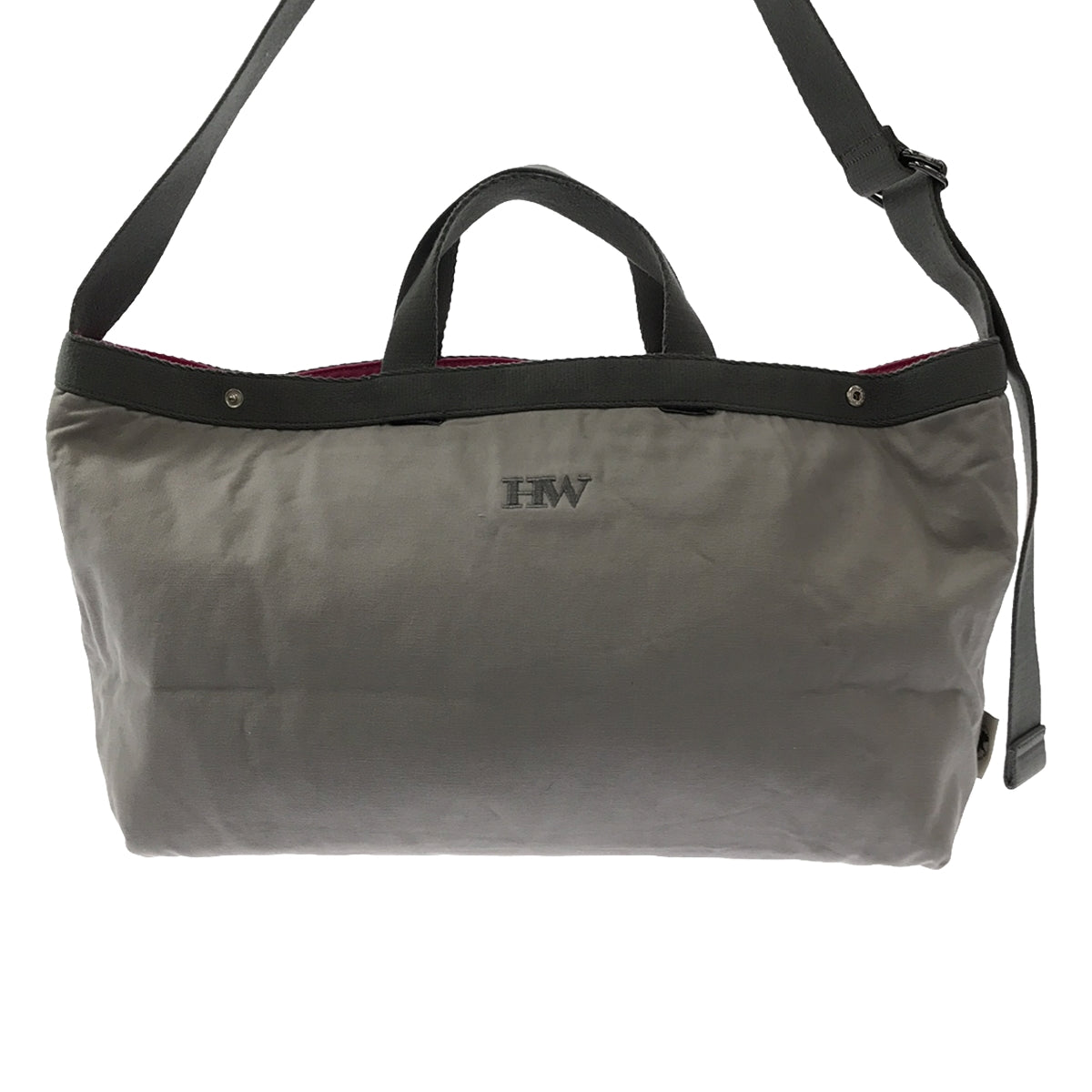 HUNTING WORLD | Reversible 2-way shoulder bag, hand bag, tote bag | Gray/pink | Women's