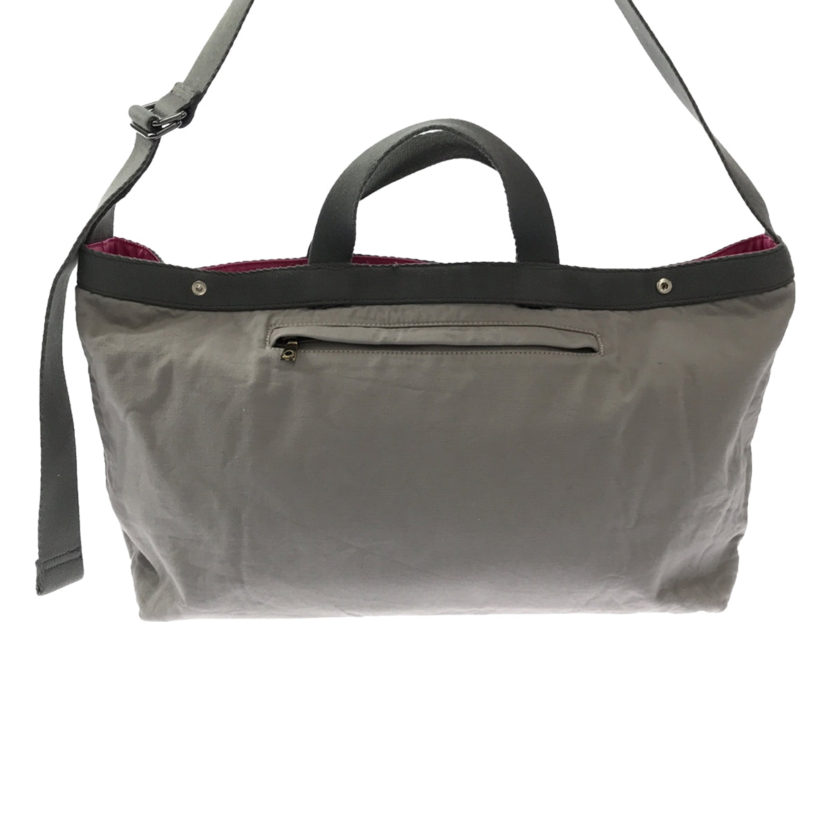 HUNTING WORLD | Reversible 2-way shoulder bag, hand bag, tote bag | Gray/pink | Women's