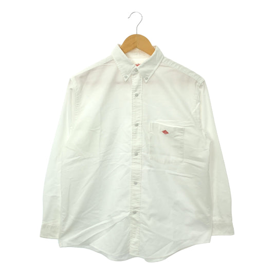 DANTON / ダントン | DOT BUTTON B.D SHIRTS LONG SLEEVE ボタンダウンシャツ | S | ホワイト | レディース