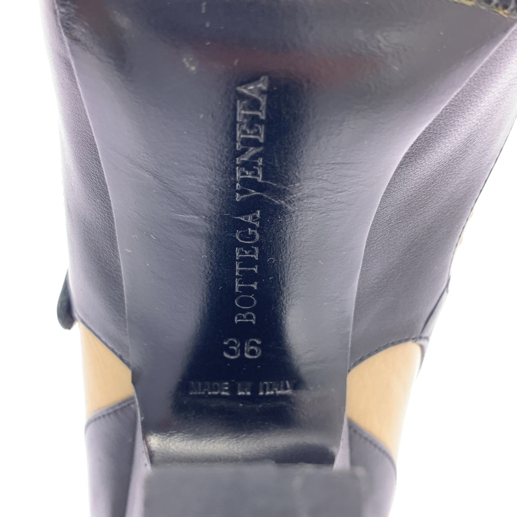 BOTTEGA VENETA / 보테가 베네타 | 가죽 바이 컬러 스트랩 펌프스 | 36 | 여성