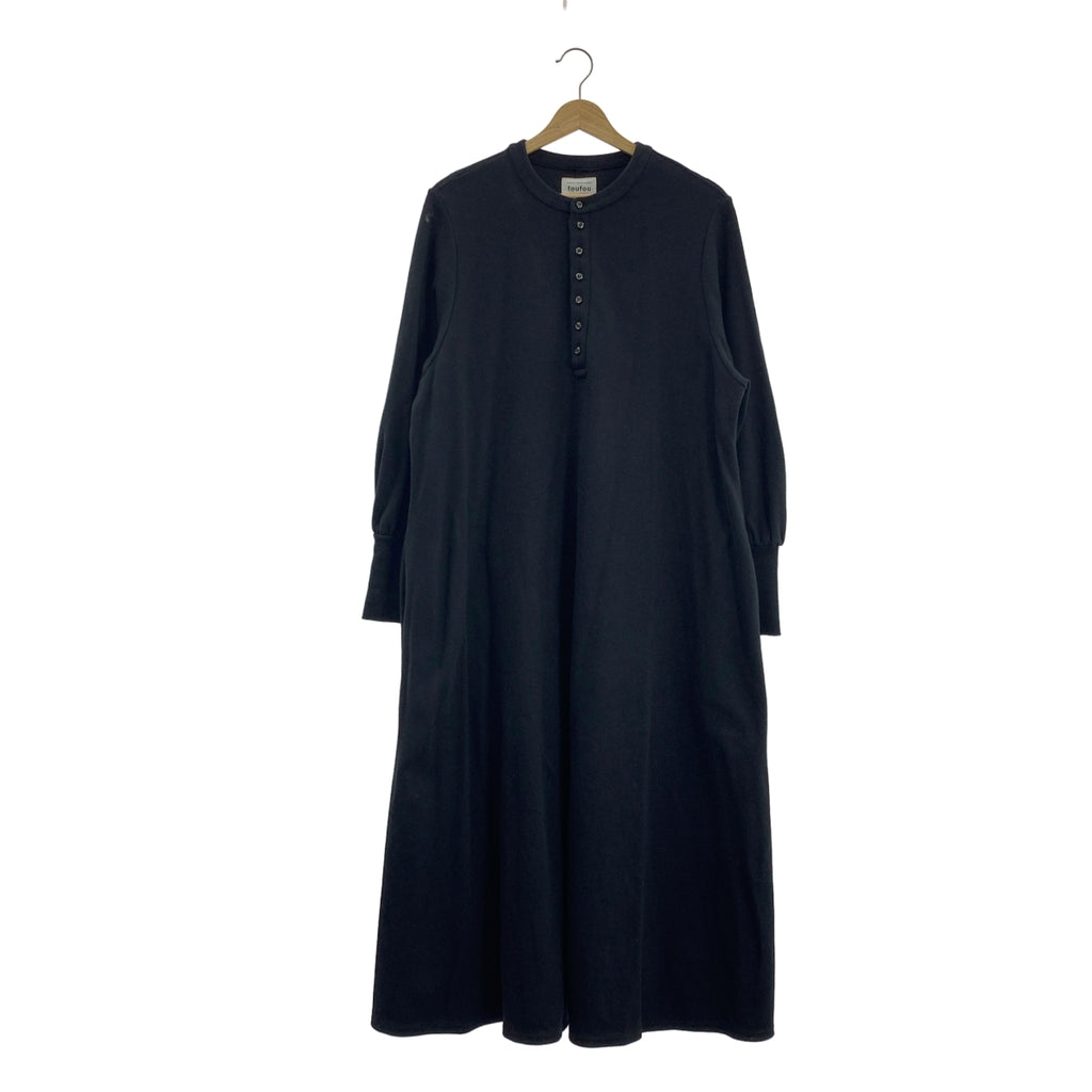 foufou / フーフー | henley neck volume sleeve one piece ヘンリーネック ボリュームスリーブ ワンピース |