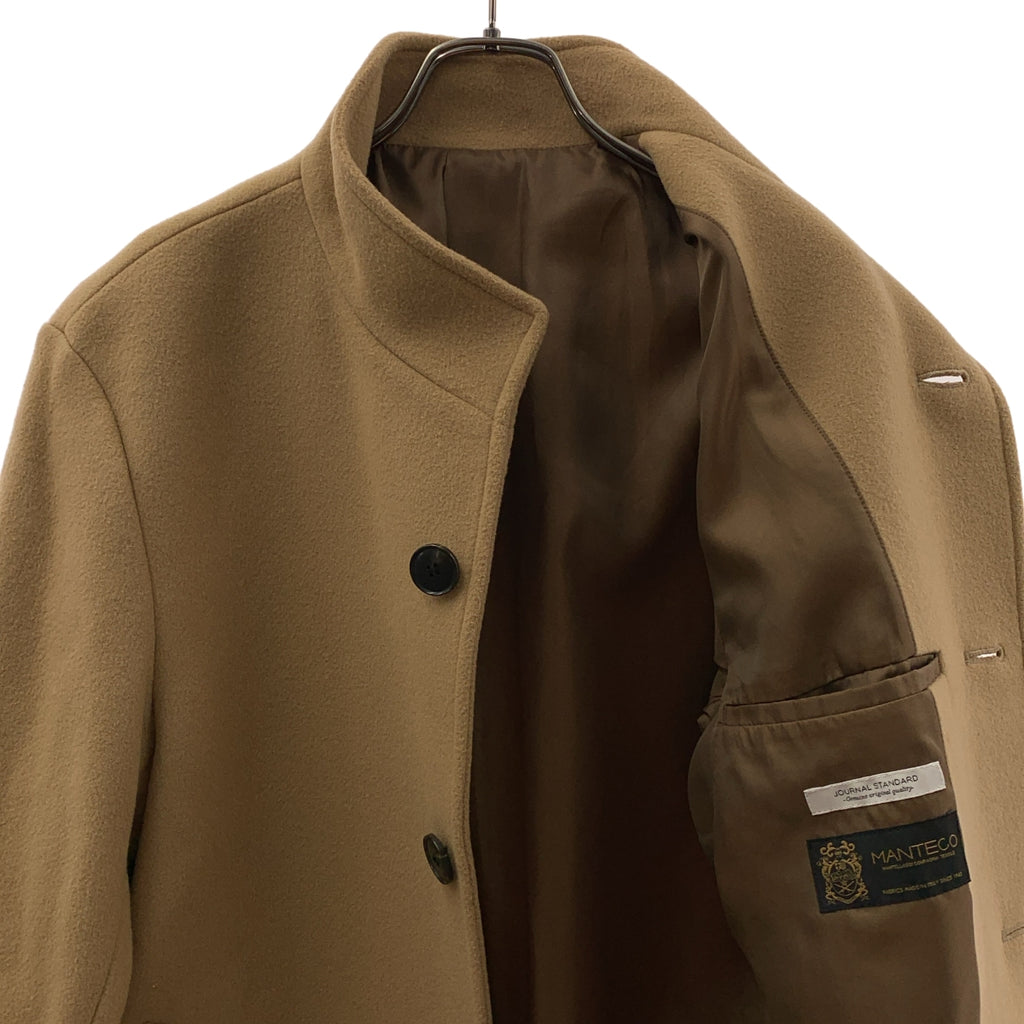 JOURNAL STANDARD / ジャーナルスタンダード | MANTECO ウール スタンドカラーコート | L | キャメル | メンズ