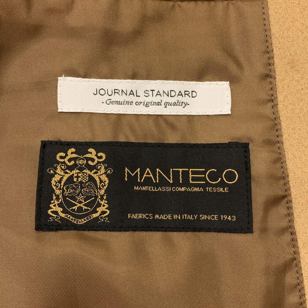 JOURNAL STANDARD / ジャーナルスタンダード | MANTECO ウール スタンドカラーコート | L | キャメル | メンズ