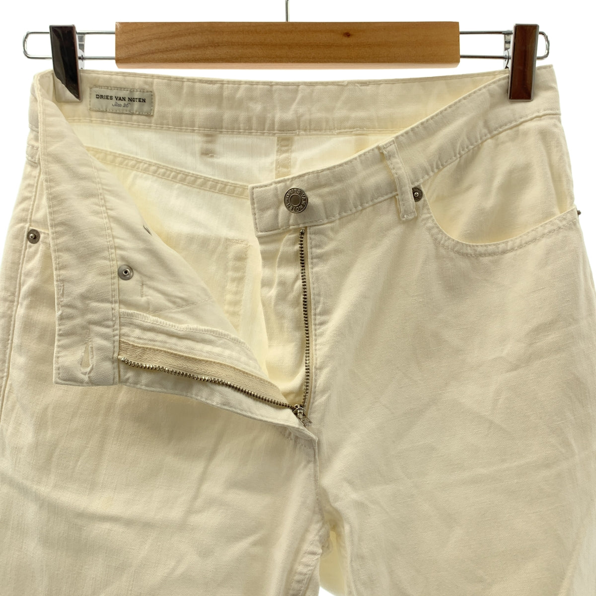 DRIES VAN NOTEN / 드리스 반 노텐 | 코튼 린넨 플레어 5 포켓 바지 | M |