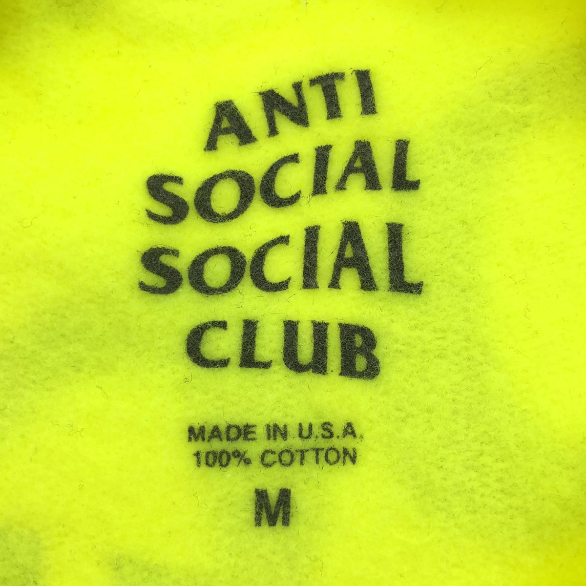 ANTI SOCIAL SOCIAL CLUB / アンチソーシャルソーシャルクラブ | クルーネック スウェット | M | ネオンイエロー | メンズ