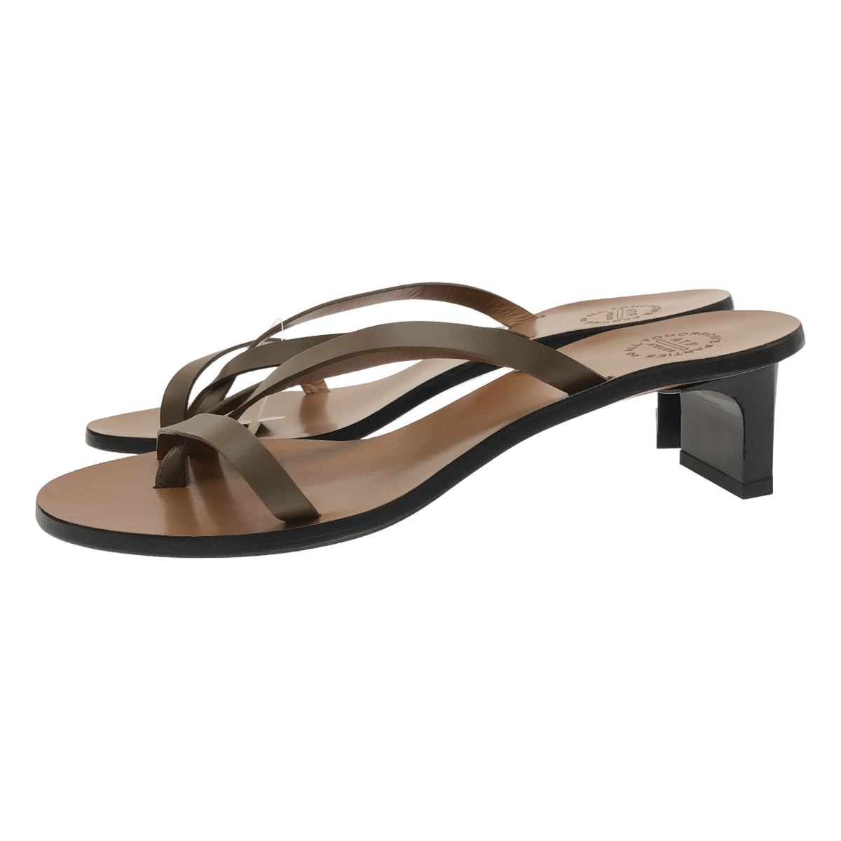 ATP atelier | Leather thong heel sandals | 37 | Women's