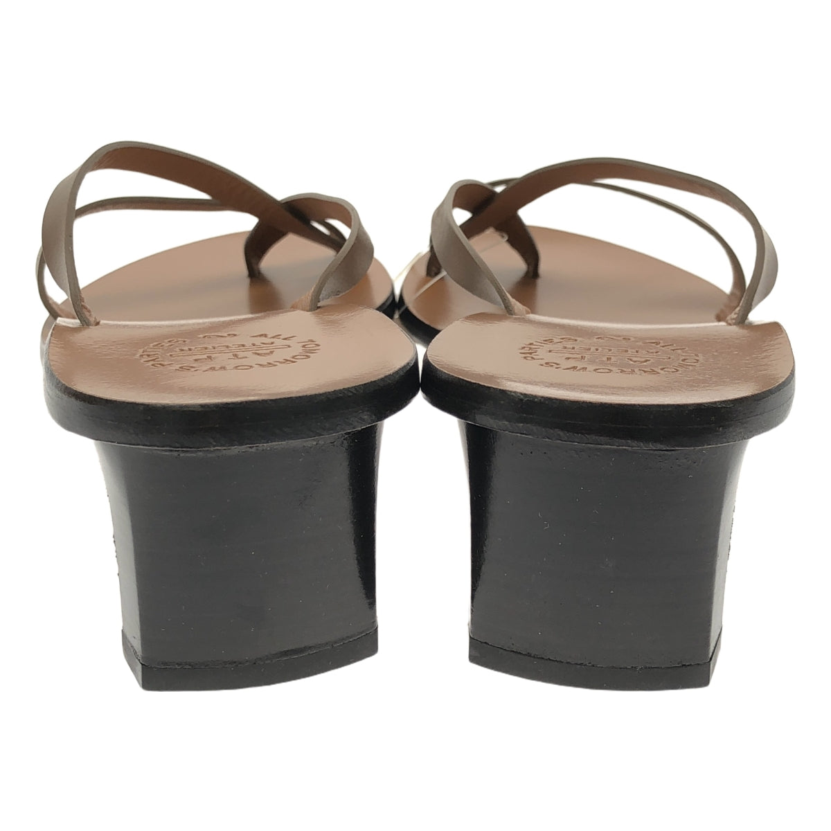 ATP atelier | Leather thong heel sandals | 37 | Women's