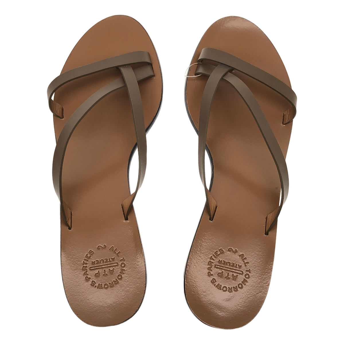 ATP atelier | Leather thong heel sandals | 37 | Women's