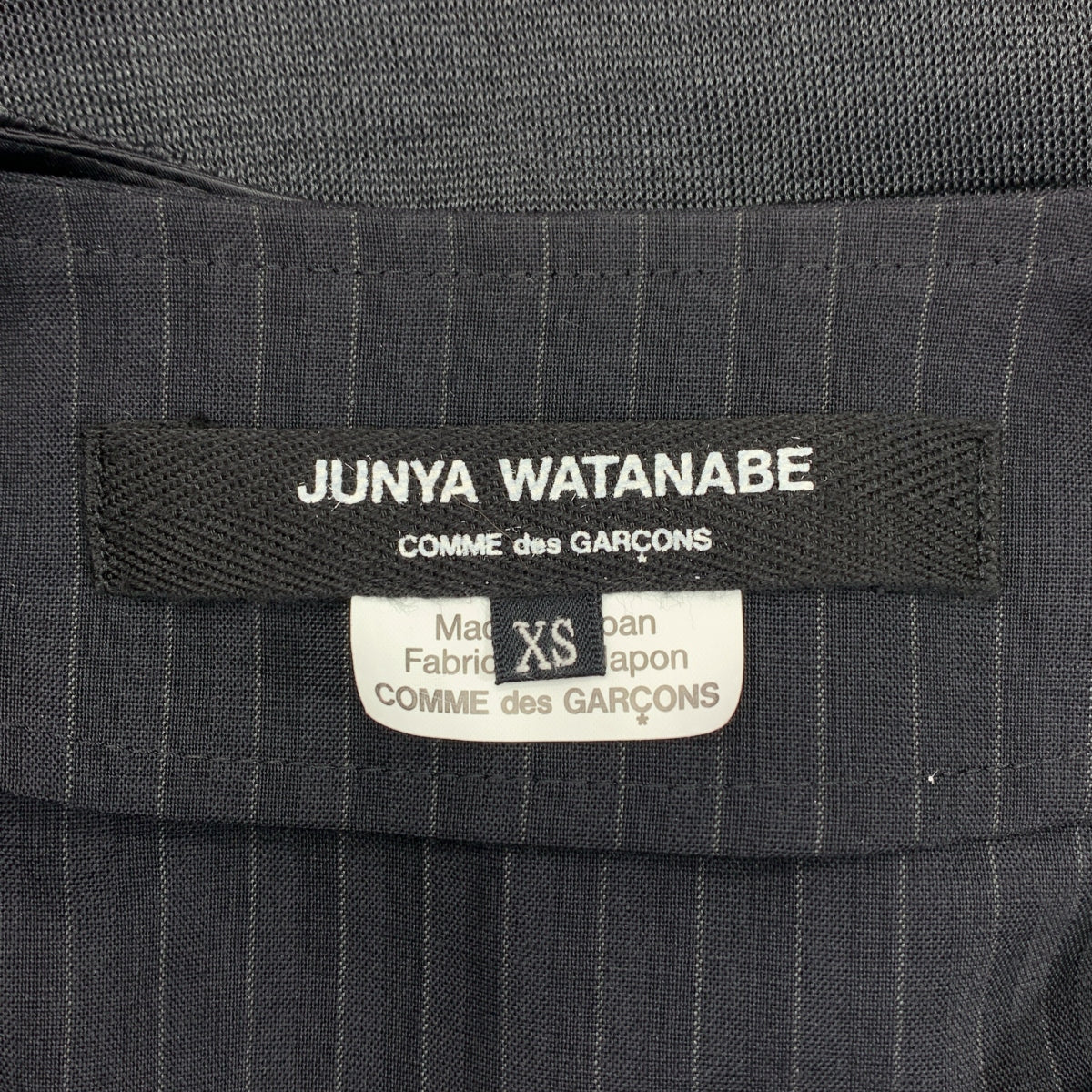 [狀況良好] JUNYA WATANABE COMME des GARCONS / 渡邊淳彌 | 2021SS / AD2020 | 透明開衫對接層疊羊毛連身裙 | XS | 黑色 | 女款