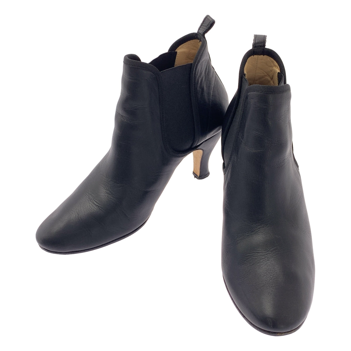 repetto / レペット | レザー サイドゴア ヒール ブーティ ショート