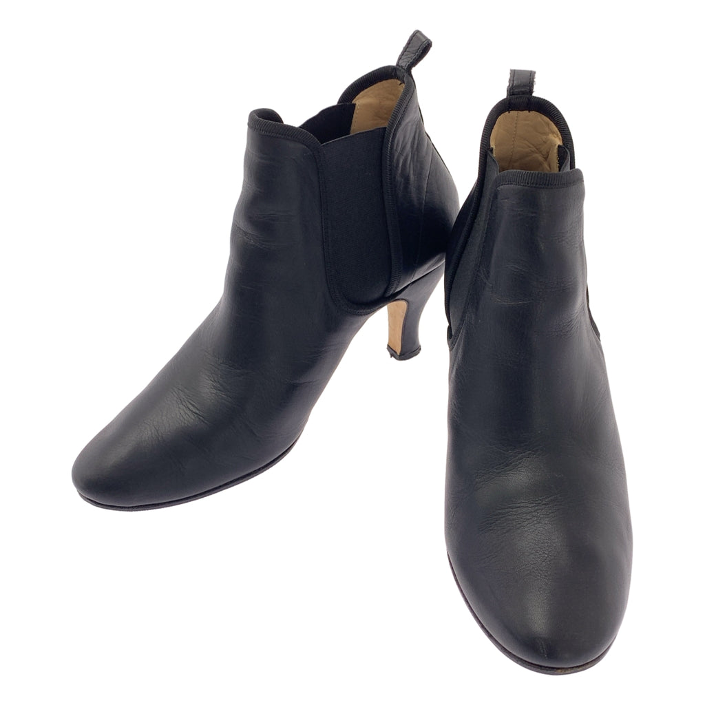 repetto / 레펫 | 가죽 사이드 고어 힐 부티 짧은 부츠 | 38 | 여성