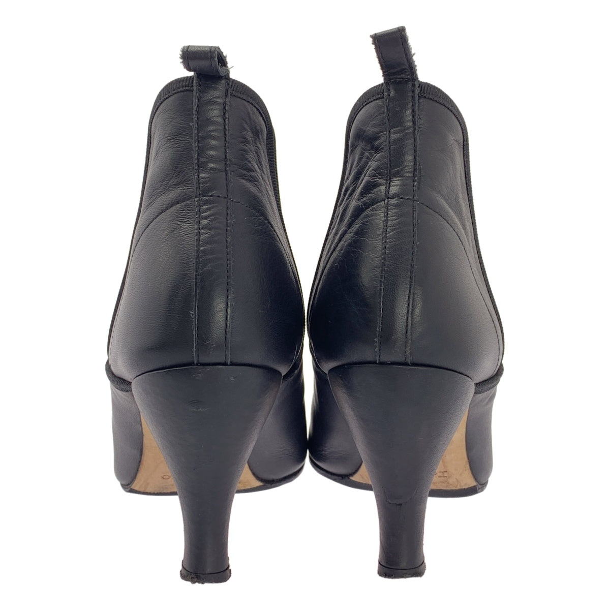 repetto レペットヒールあり38 repetto / レペット | レザー サイドゴア ヒール ブーティ ショート