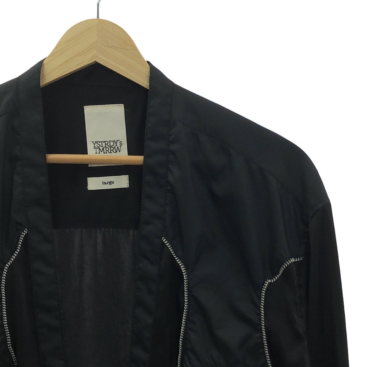 YSTRDY'S TMRRW / 예스타 데이즈 투모로우 | 새틴 웨스턴 셔츠 | L | 블랙 | 남성