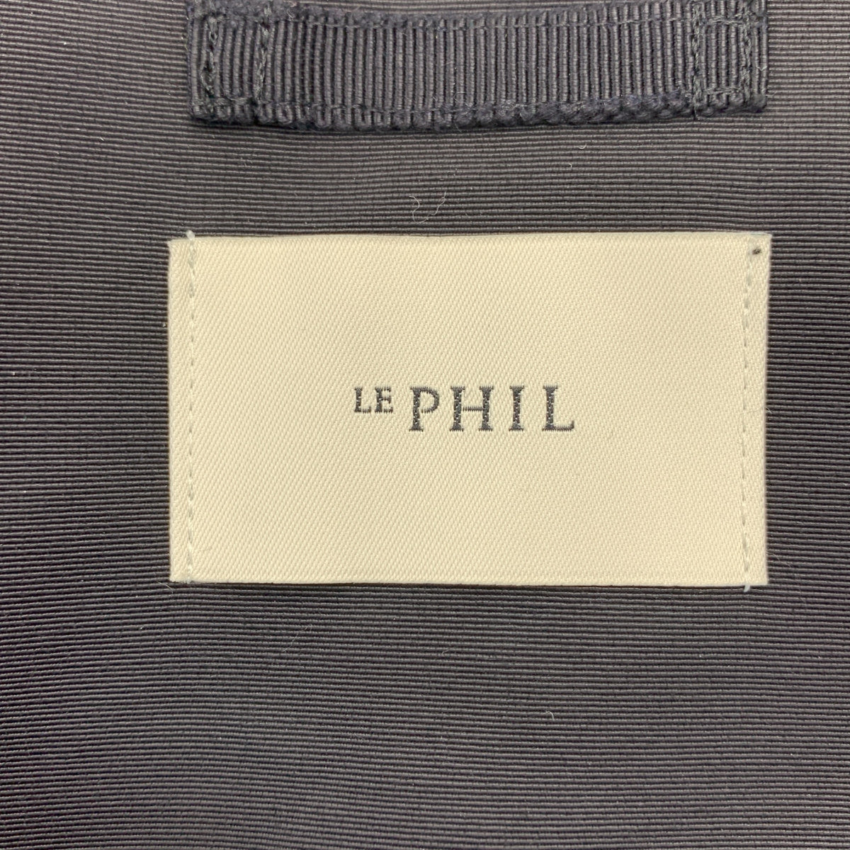 【美品】  LE PHIL / ルフィル | コーデュラストレッチツイルジャケット | F | ブラック | レディース
