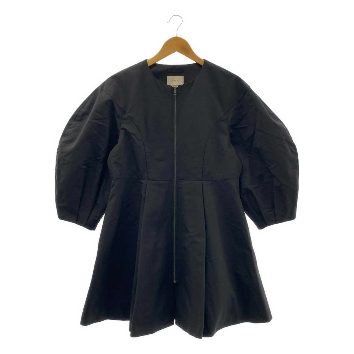 【美品】  LE PHIL / ルフィル | コーデュラストレッチツイルジャケット | F | ブラック | レディース