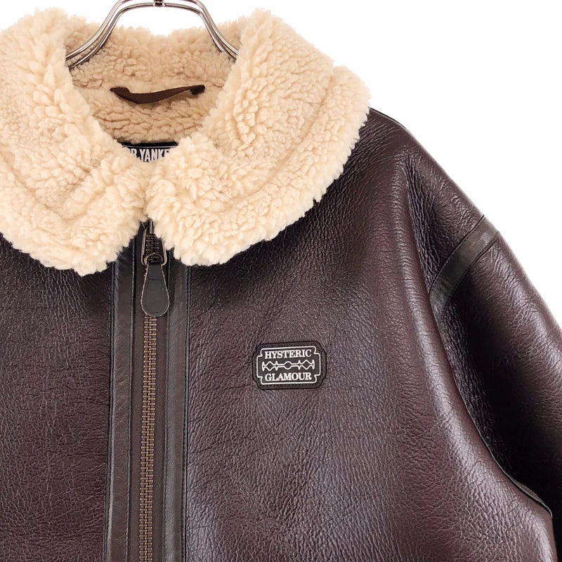 HYSTERIC GLAMOUR / ヒステリックグラマー | 2024AW | B-3 フェイクレザー フライトジャケット | L | メンズ