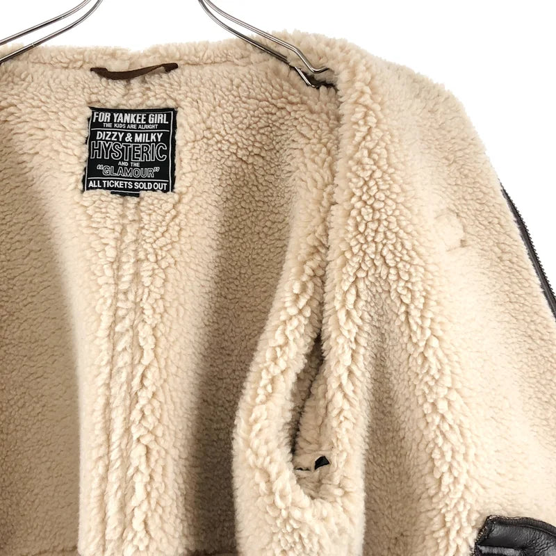 HYSTERIC GLAMOUR / ヒステリックグラマー | 2024AW | B-3 フェイクレザー フライトジャケット | L | メンズ