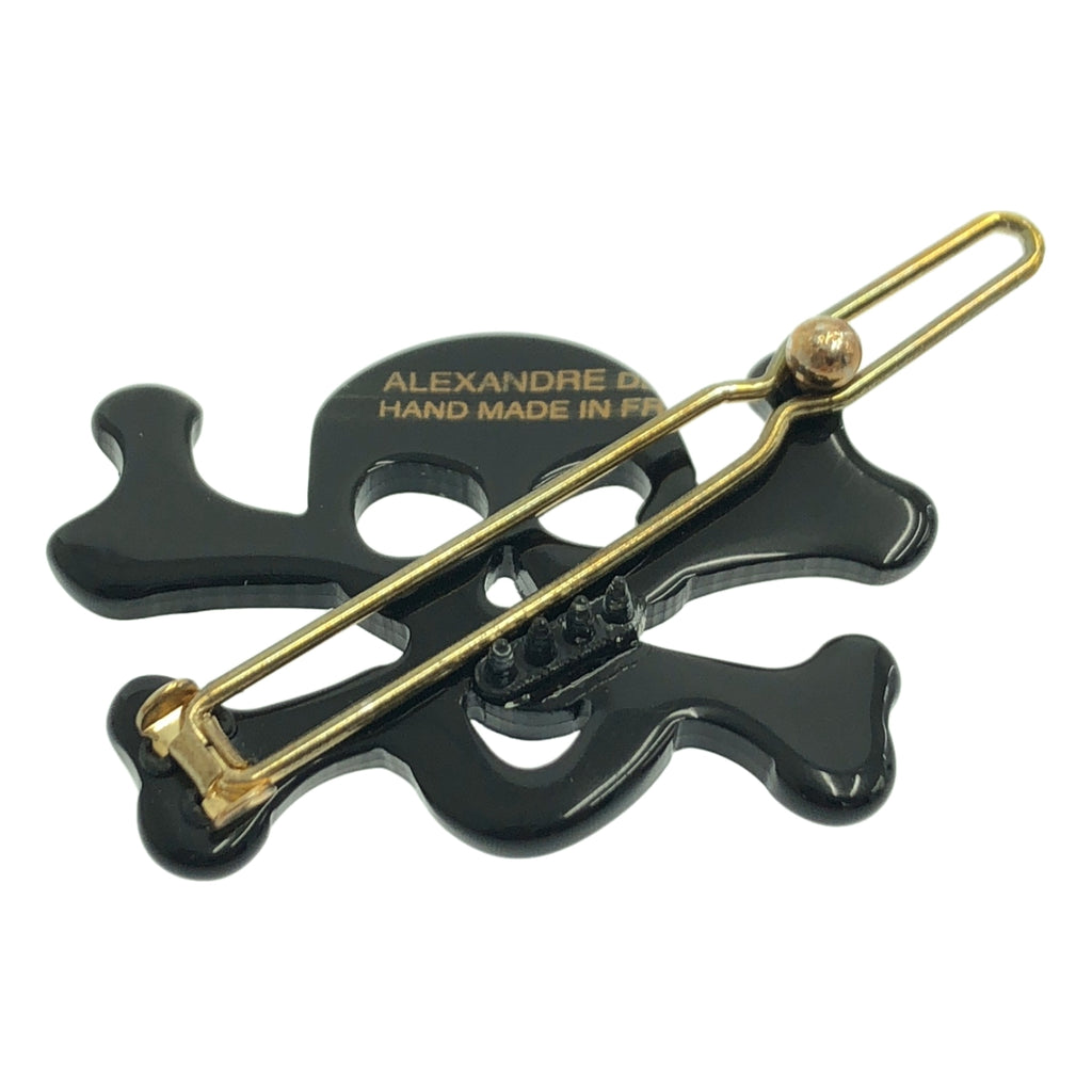 ALEXANDRE DE PARIS / アレクサンドルドゥパリ | ドクロ ビジュー 装飾 ヘアクリップ | ブラック | レディース