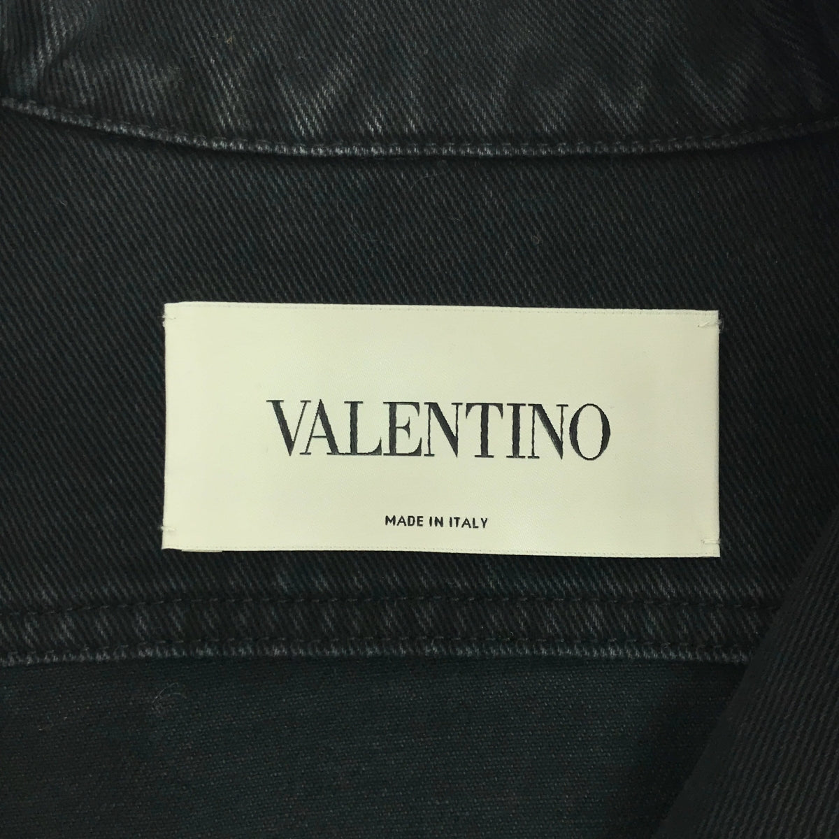 VALENTINO | Flower Bead Embroidery Denim Jacket | Size 40 | Black | Women's