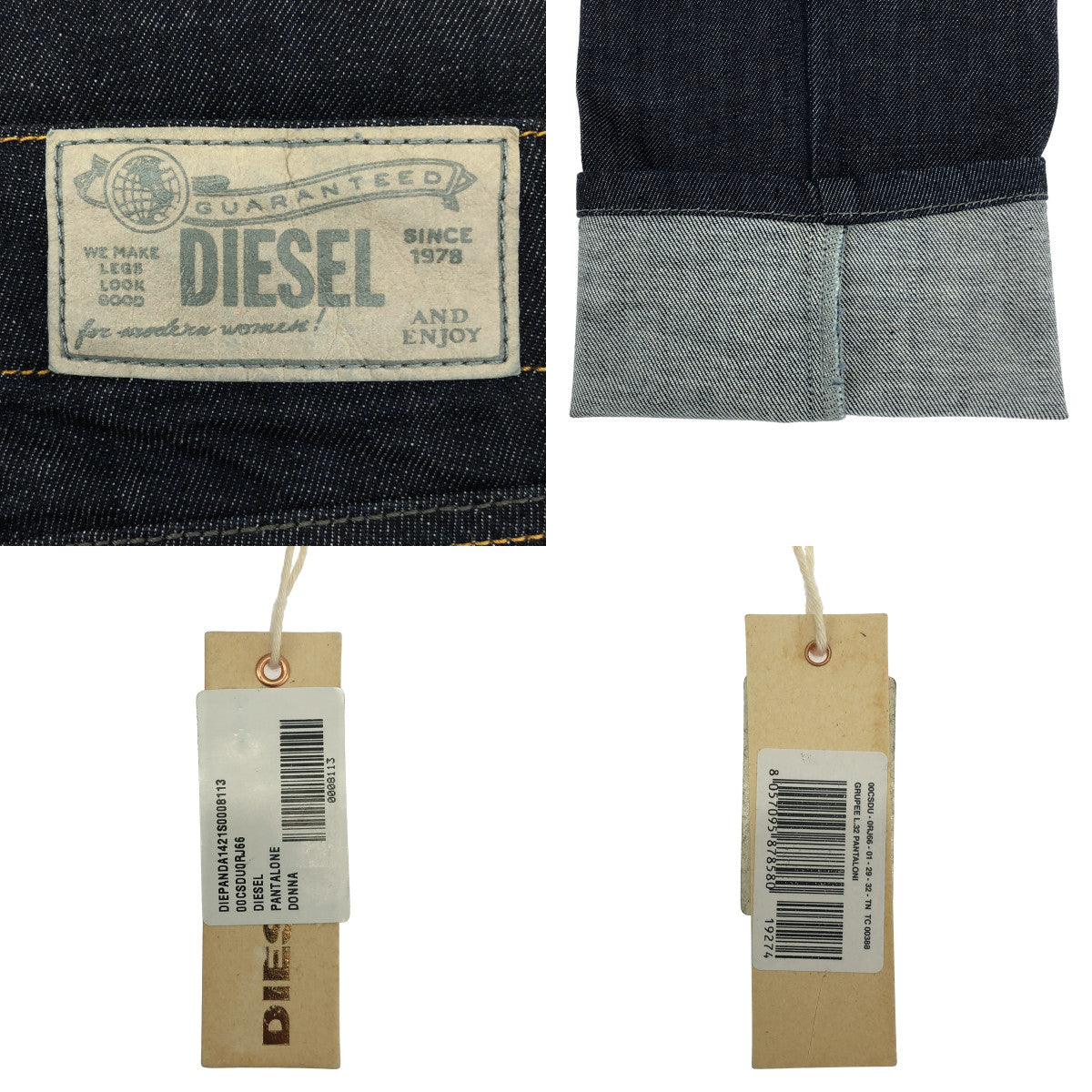 【美品】  DIESEL / ディーゼル | GRUPEE SUPER SLIM-SKINNY LOW WAIST ストレッチ スキニーデニムパンツ | W29 L32 | インディゴ | レディース