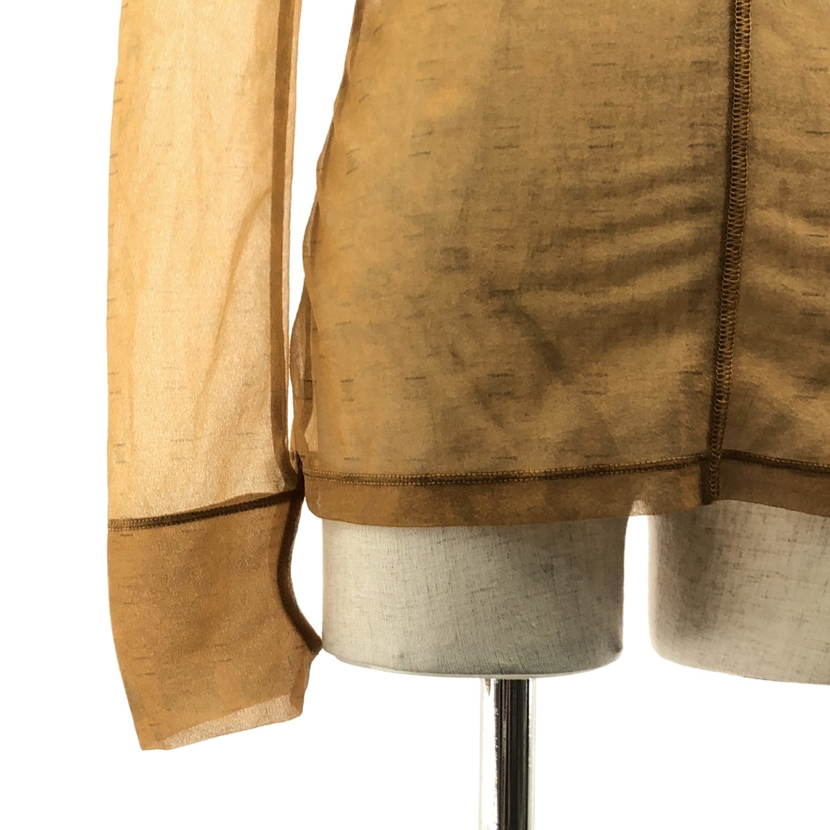 Mame Kurogouchi / マメクロゴウチ | Marble Printed Plaid Sheer High