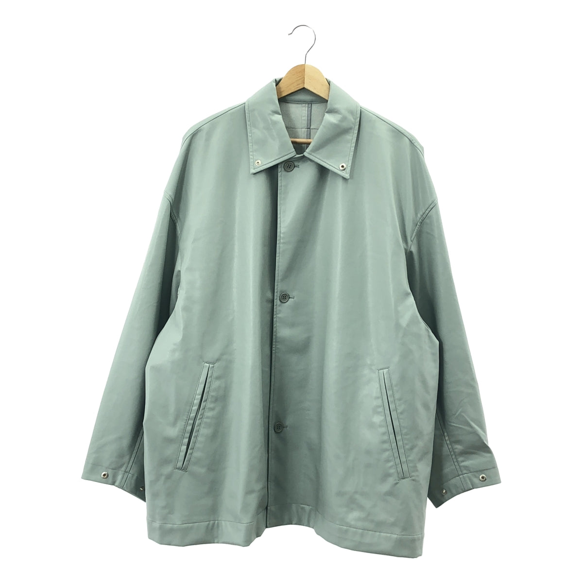 【美品】  AMERI / アメリ | × N.HOOLYWOOD / エヌハリウッド FAKE LEATHER JACKET / フェイクレザー オーバー ジャケット | S | グレー | レディース