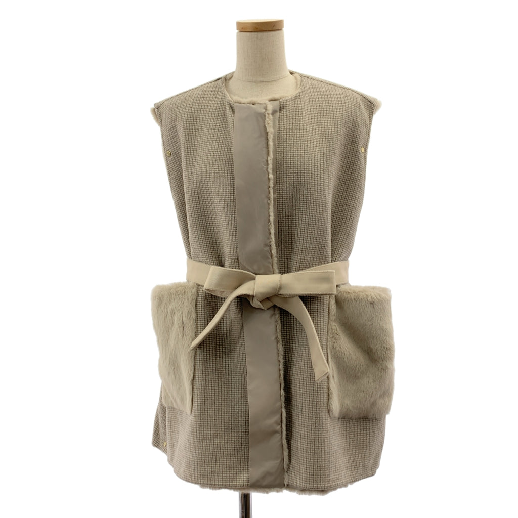 SEVEN TEN by MIHO KAWAHITO | 2024 秋冬系列 | 雙面三穿毛絨背心 | XS 碼 |