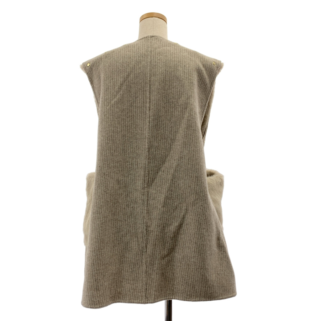 SEVEN TEN by MIHO KAWAHITO | 2024 秋冬系列 | 雙面三穿毛絨背心 | XS 碼 |