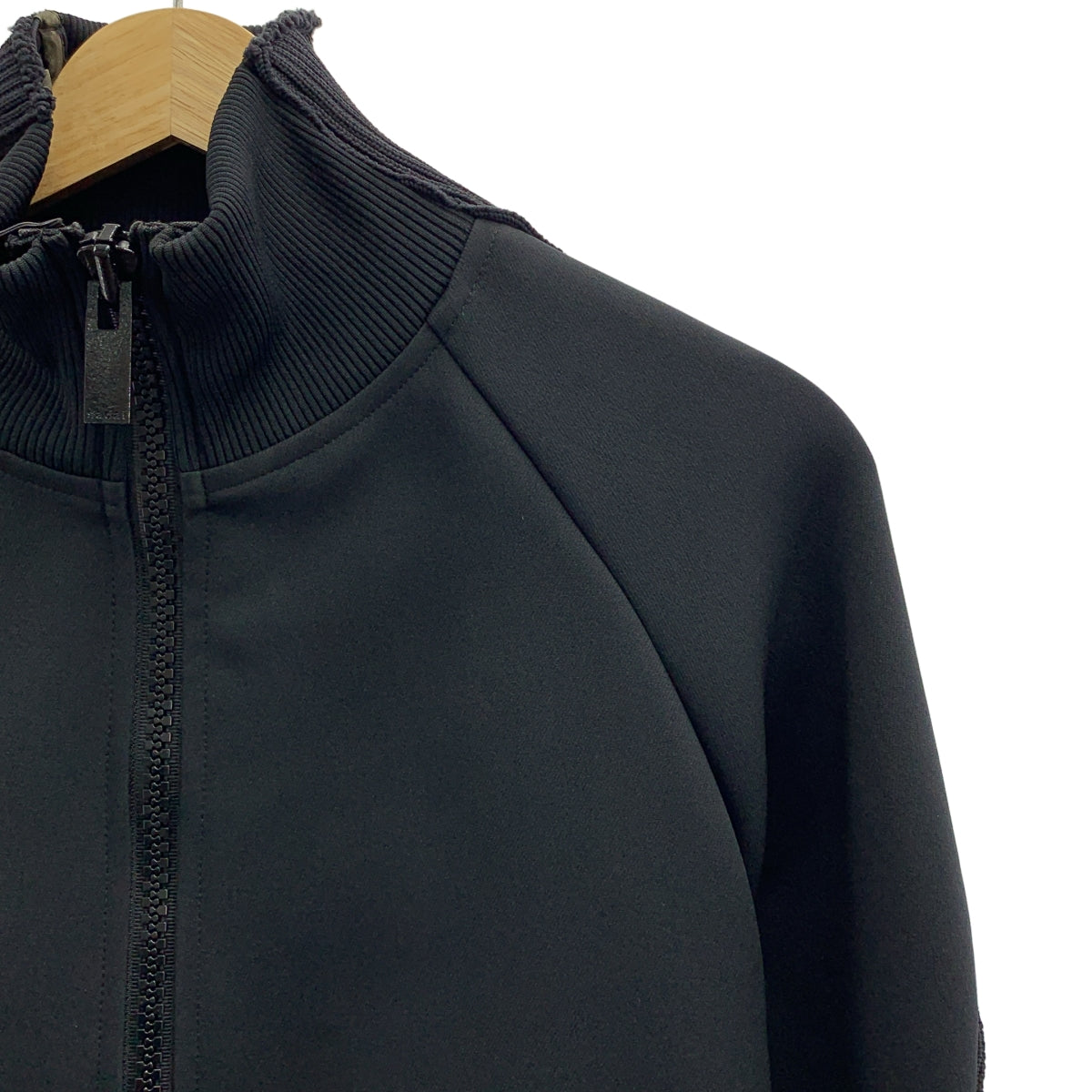 【美品】  sacai / サカイ | 2023SS | TECHNICAL JERSEY BLOUSON テクニカル ジャージー ブルゾン ジャケット | 2 | ブラック | レディース