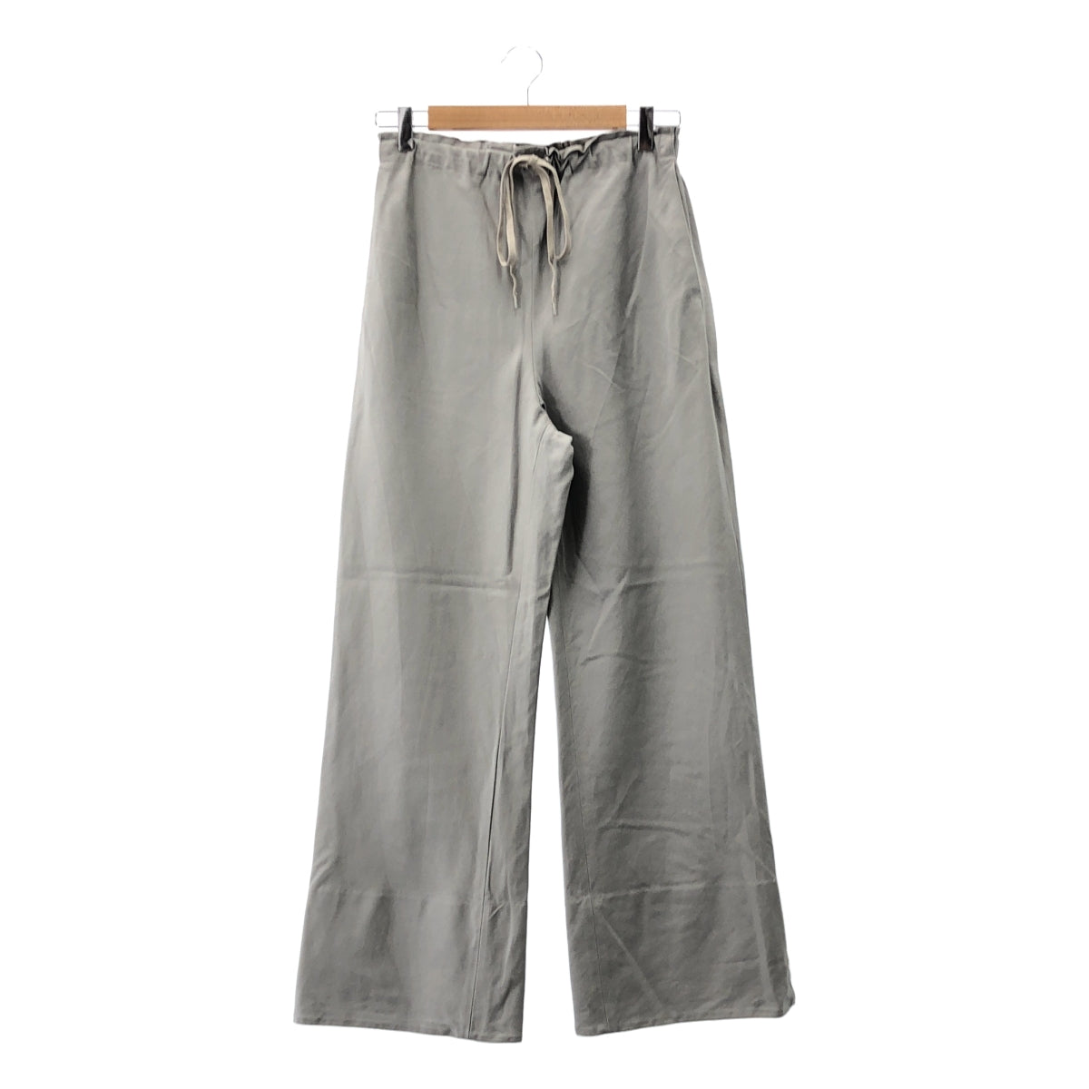 BLAMINK / ブラミンク | コットン リネン ドローストリング イージーパンツ | 38 | グレー | レディース