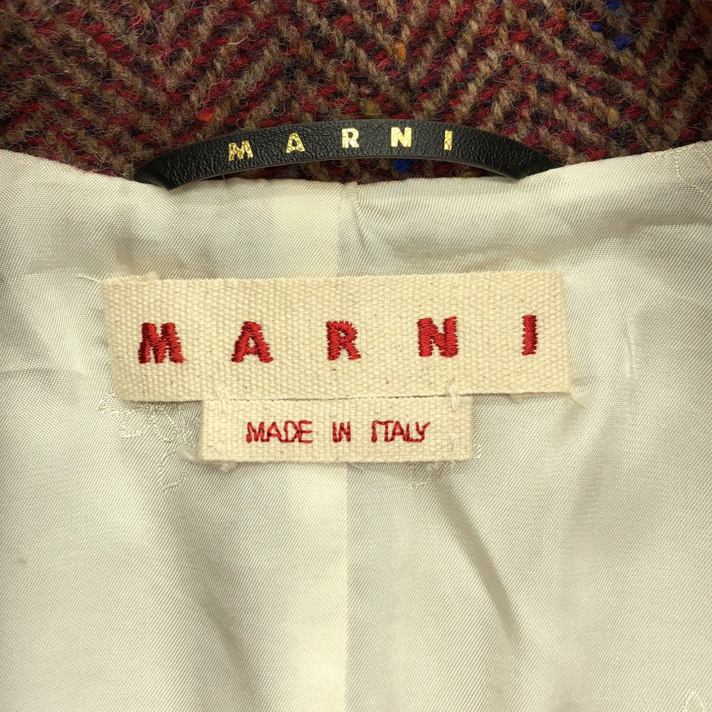 MARNI / 마르니 | 2022AW | 울 헤링본 테일러드 재킷 | 38 | 여성